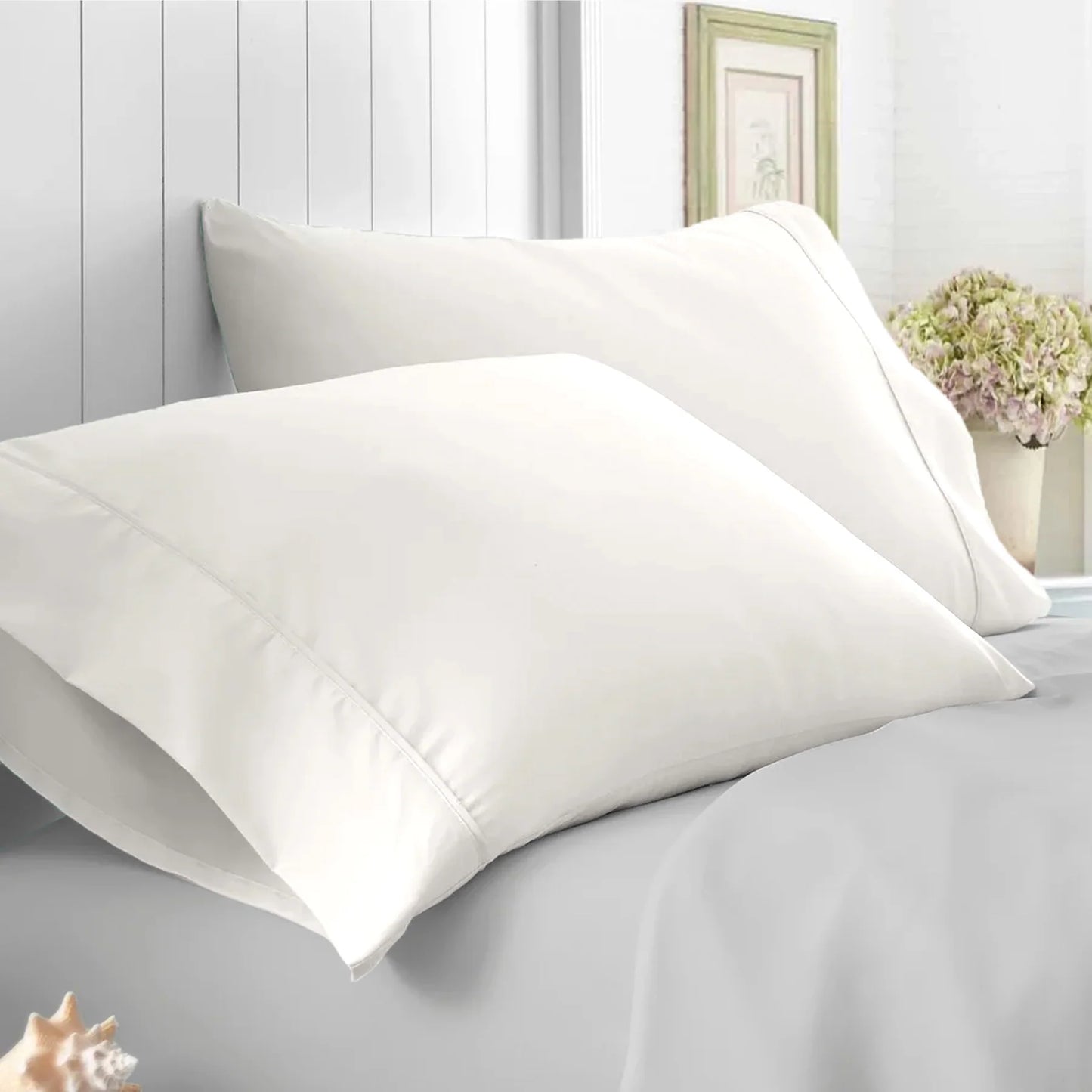 Microfiber Pillowcase White - Single
