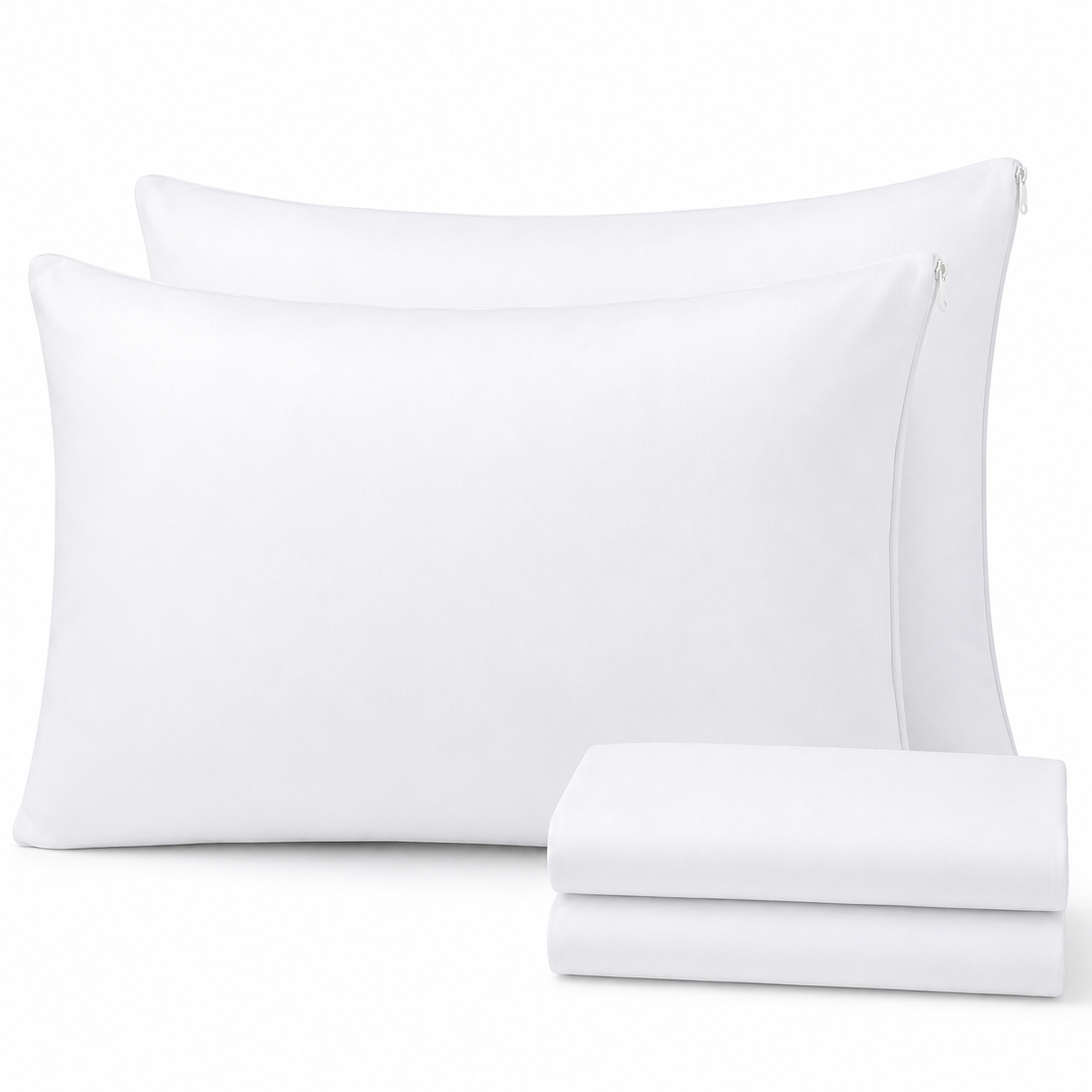 Waterproof Zippered Pillow Protector - Single