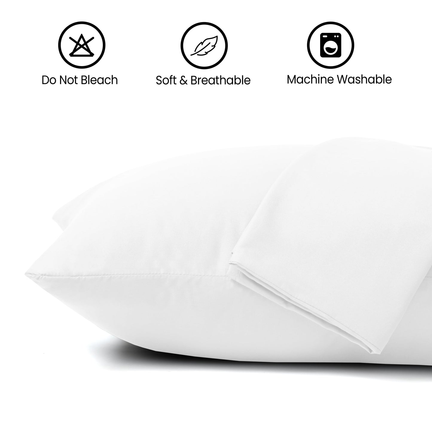 Microfiber Pillowcase White