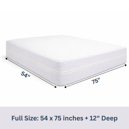 100% Waterproof Zippered Mattress Encasement, Microfibre