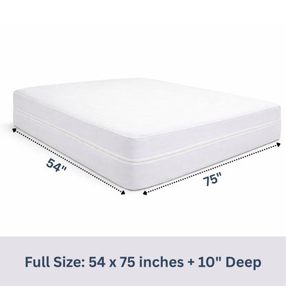 100% Waterproof Zippered Mattress Encasement, Microfibre