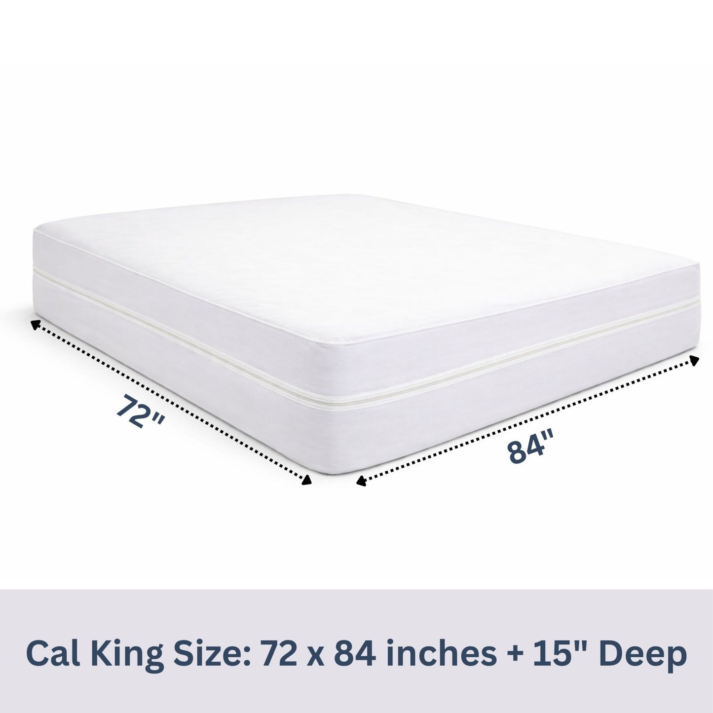 100% Waterproof Zippered Mattress Encasement, Microfibre