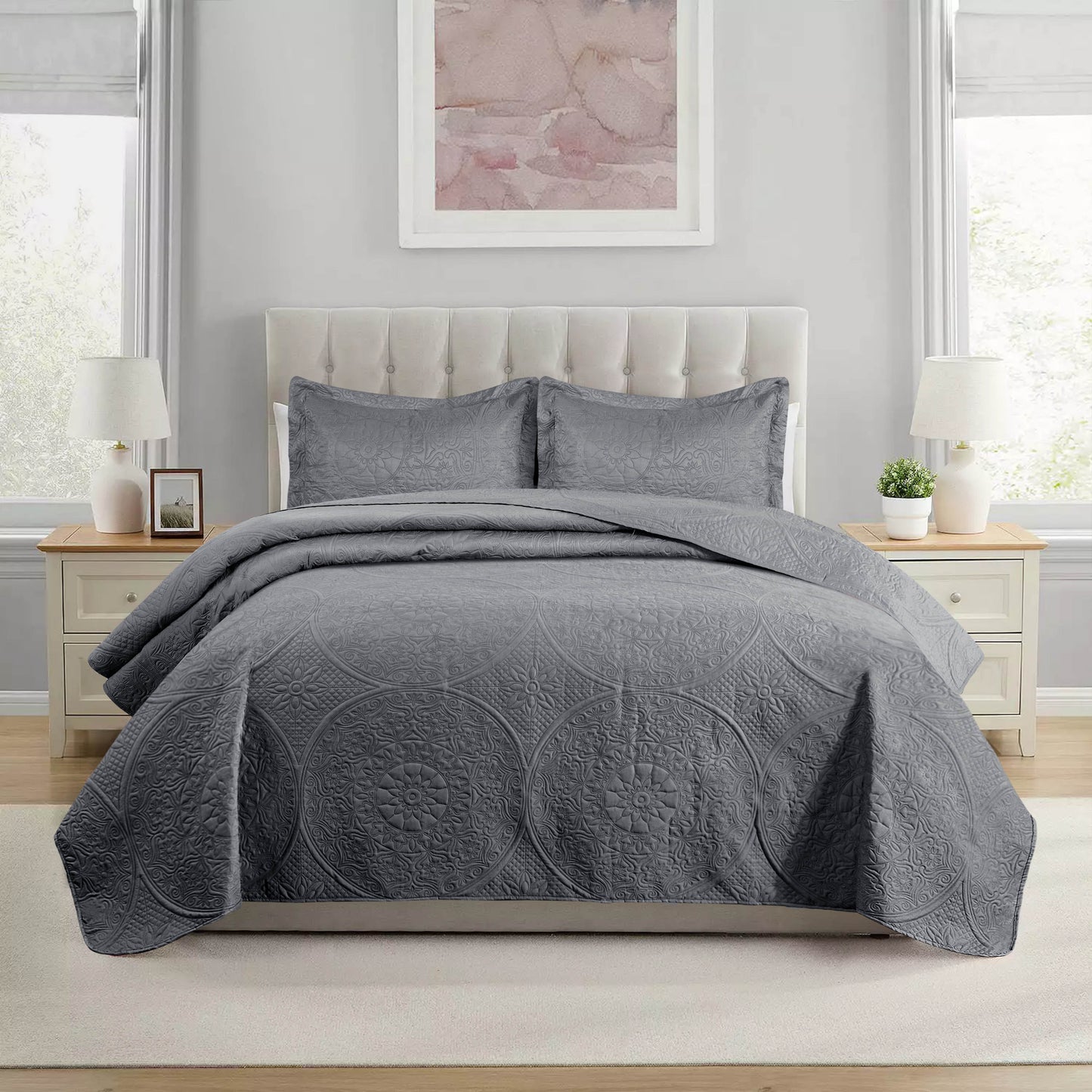 Quilt Bedding Set Floral Bedspread