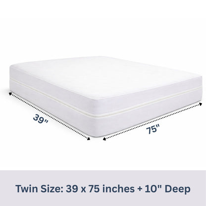 100% Waterproof Zippered Mattress Encasement, Microfibre