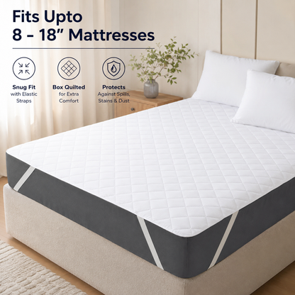 Waterproof Mattress Pad With Elastic Strap