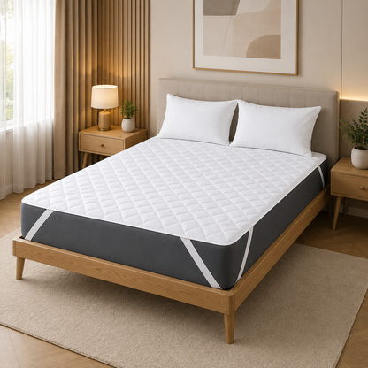 Waterproof Mattress Pad With Elastic Strap