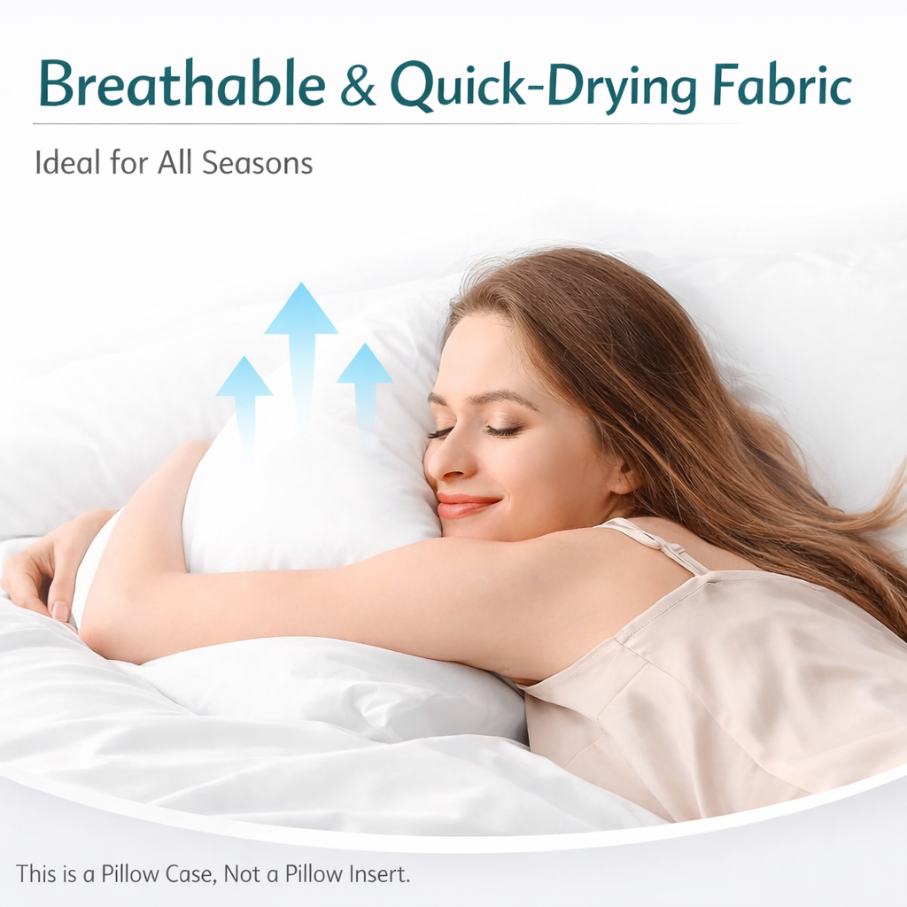 Pack of 2 Waterproof Zippered Pillow Protector