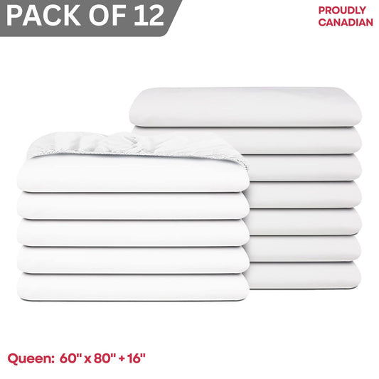 Microfibre Fitted Sheet - Pack of 12