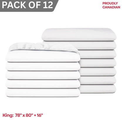 Microfibre Fitted Sheet - Pack of 12