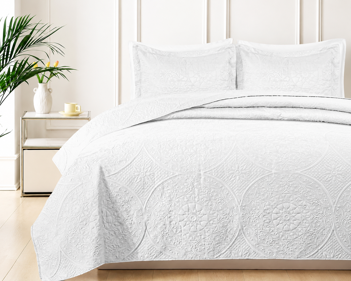 Quilt Bedding Set Floral Bedspread