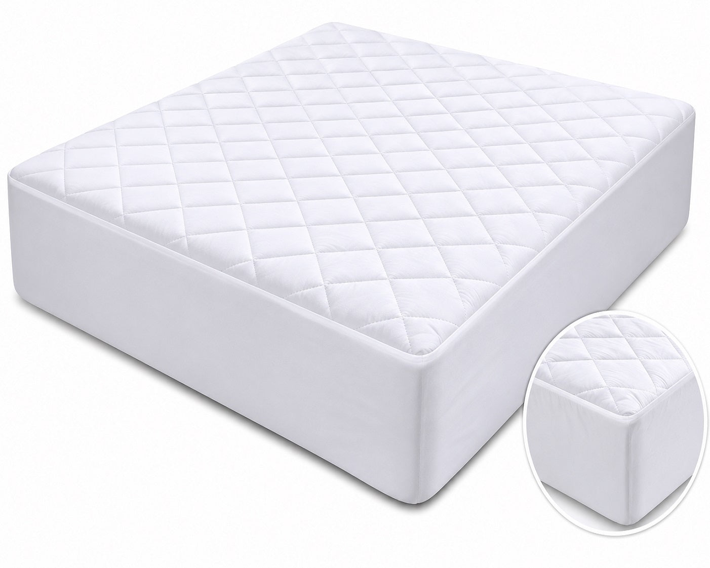 Deep Pocket Waterproof Mattress Pad. Waterproof, Microfibre